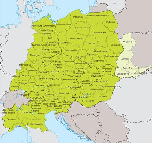 Program dla Europy Środkowej 2007-2013 Partnerstwo: dofinansowanie do 85% do 75% Budżet programu 246 mln euro z EFRR trzech