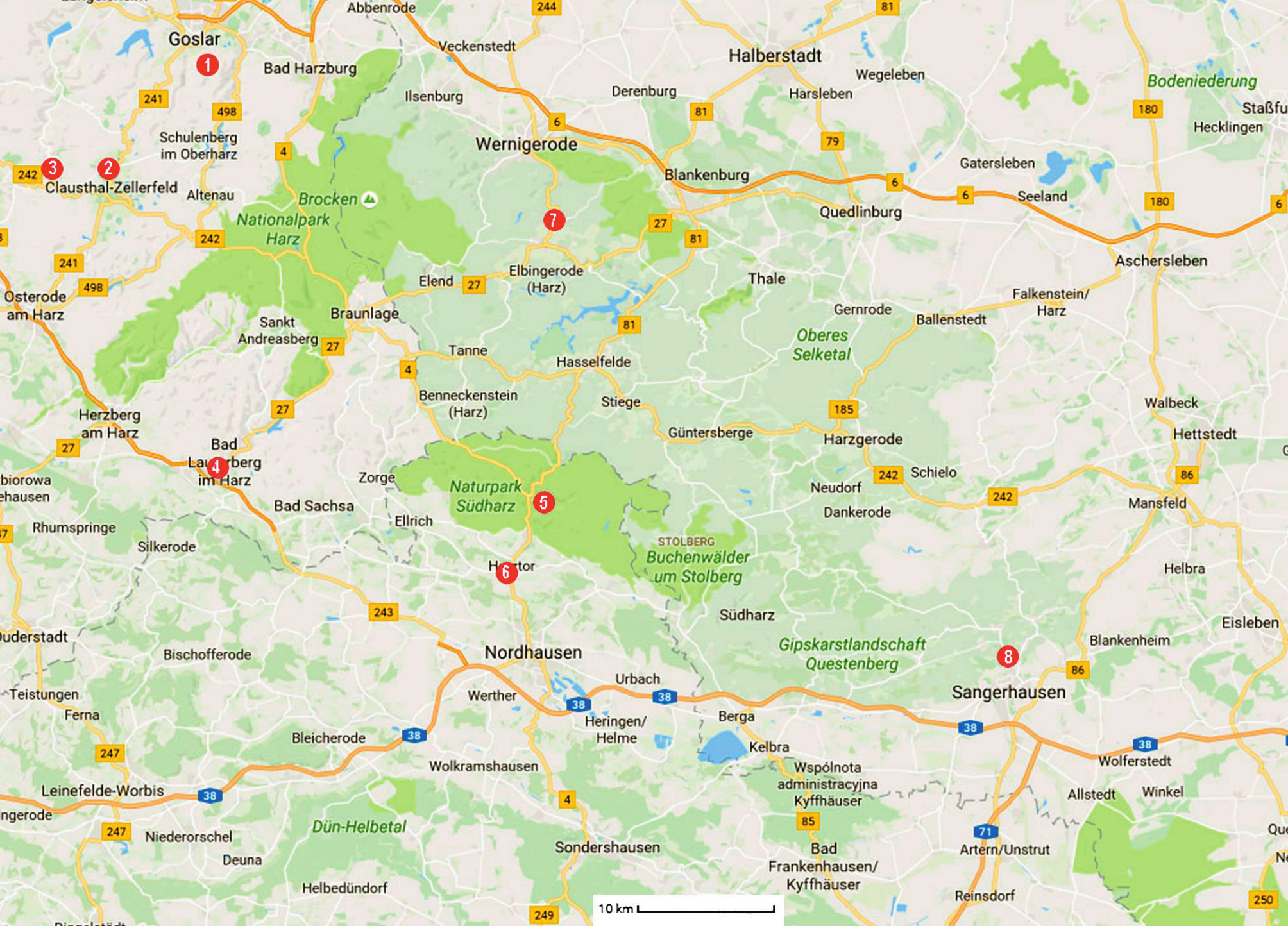 Góry Harzu i Sudety porównanie wykorzystania turystycznego reliktów górnictwa... 257 Ryc. 1.