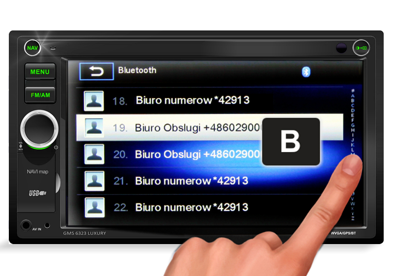 GMS 6323 Luxury to odel opty na zupełnie noej plforie S1-SOUND, zapenia bdzo dobrą jaość dźięu, zastosoano ni przetorni 32bitoy HDSOUND z ożliością obróbi sygnału z odułu BT, co zaoocoało znaczący
