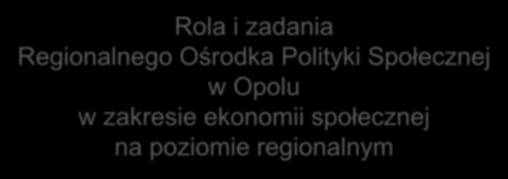 Rola i zadania