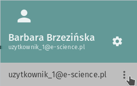 3 Poczta 3.1.2 Delegacja poczty e-science innemu użytkownikowi Użytkownik może delegować swoją pocztę e-science innemu użytkownikowi. Oznacza to, że wiadomości wysyłane pod adres login@e-science.