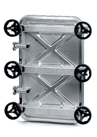 Właz prostokątny pionowy Manwaydoor vertical guillotine opening Подьемные ворота 6015 B 430x530 mm ART.