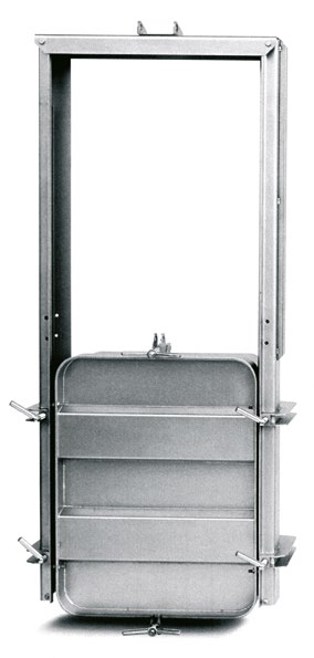 Właz prostokątny pionowy Manwaydoor vertical guillotine opening Подьемные ворота 6015 E 430x730 mm ART.