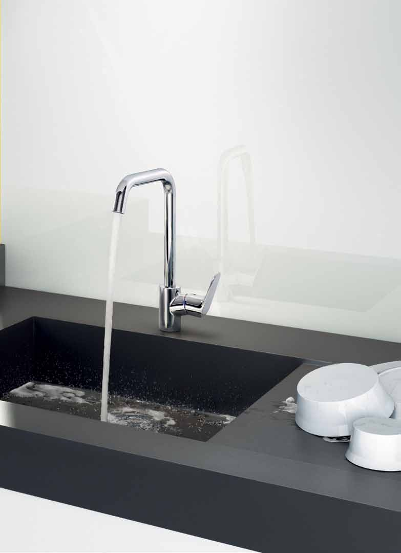 Hansgrohe Focus / Focus E / Focus S Baterie Hansgrohe Focus z wysoką obrotową wylewką w sam raz dla mistrzów kuchni, którzy cenią sobie swobodę ruchów podczas