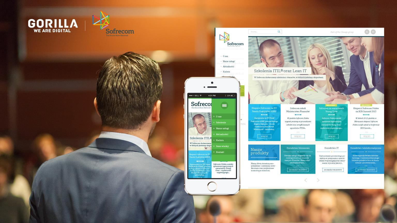 Sofrecom Polska #strona produktów jako landing page