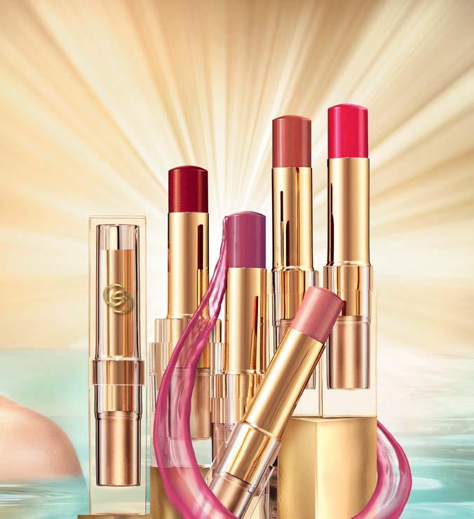 Zmysłowo głdkie, pełniejsze ust kusząe kolorem Intensywne nwilżenie przez ły dzień* 26601 Nude Silk 26602 Pink Le 26603 Chiffon Rose Giordni Gold Festive Bronzing Perls Puder w