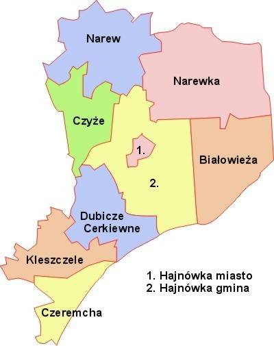 2 Podstawowe informacje charakteryzujące obszar gminy Narew 2.1 Położenie geograficzne Gmina Narew położona jest w południowo-wschodniej części województwa podlaskiego w powiecie hajnowskim.