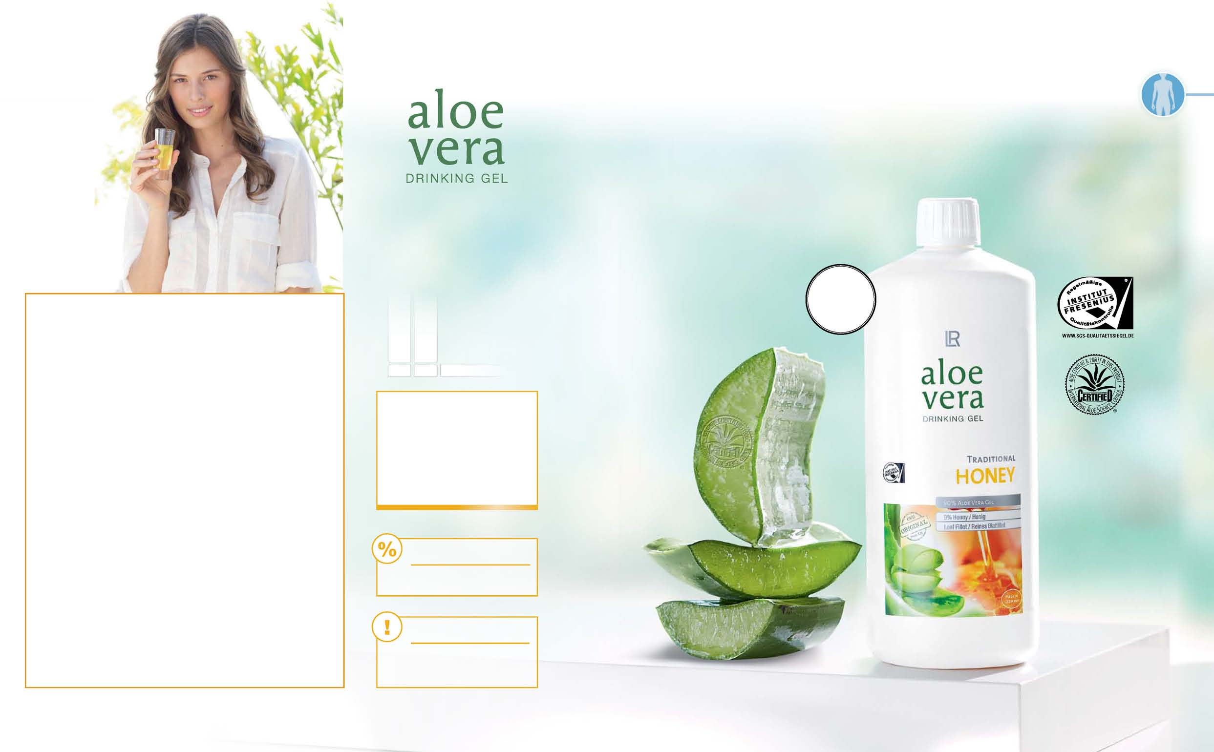 32 Suplementy diety i produkty specjalne 33 Aloe Vera z miodem: oryginalny od LR Pierwszy produkt Aloe Vera od LR i kultowy produkt w historii LR.