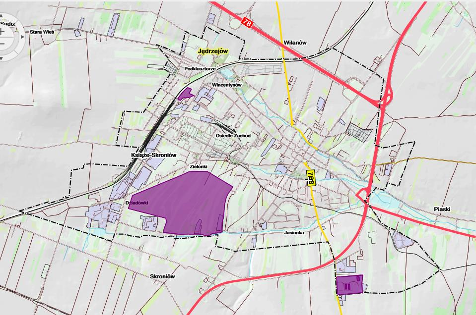 Tabela 14. Tereny inwestycyjne na obszarze Jędrzejowa (http://sipws.wrota-swietokrzyskie.pl/) 1.3.2.