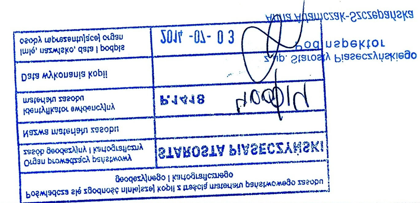 MI EJSCOW YPLANZAGOSPODAROW ANI APRZESTRZENNEGO DLADZI AŁ KI O NREW.87 / 2ZOBRĘ BU0004( CZARNÓW )GM.