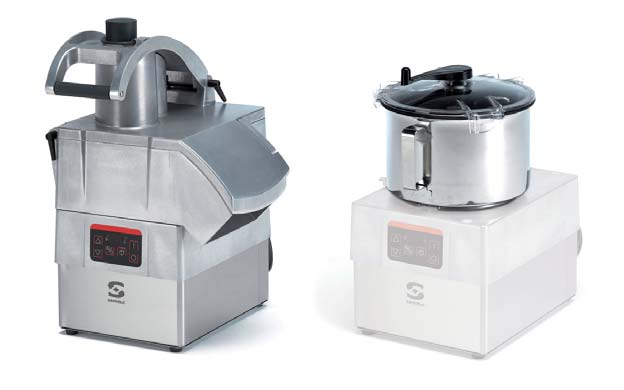 Roboty wielofunkcyjne (szatkownica / cutter) CK urządzenia stanowiące połączenie szatkownic do warzyw z cutterami mikserami, elektroniczny, płaski, wodoszczelny panel steruja cy z możliwościa