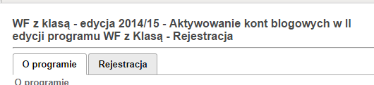 tylko wtedy, gdy skorzystasz z linku przesłanego przez Zespół WF z Klasą.