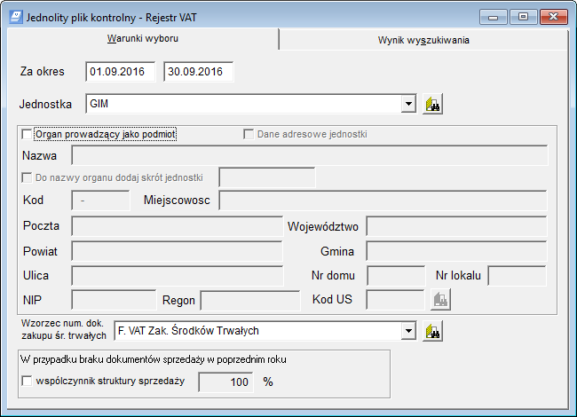 Rejestr VAT Optivum, Centralny VAT VULCAN Jak wyeksportować rejestr VAT z programu Rejestr VAT Optivum do programu Centralny VAT VULCAN, a następnie przygotować plik z danymi w wybranym formacie?