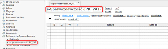 6 e-sprawozdawczość JPK_VAT w Subiekcie GT Moduł e-sprawozdawczość JPK_VAT w Subiekcie GT (1.