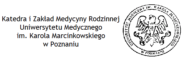 Fredry 10, reprezentowany przez JM Rektora Jacka Wysockiego, na podstawie Statutu Uczelni Katedra i Zakład Medycyny Rodzinnej UMP (KiZMR UMP) reprezentowane przez kierownika Annę