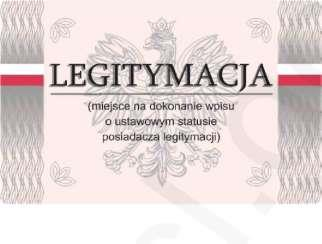 Załącznik Nr 1 do ulgi dla działaczy opozycji antykomunistycznej i osób represjonowanych z powodów politycznych WZÓR LEGITYMACJI DZIAŁACZA OPOZYCJI ANTYKOMUNISTYCZNEJ LUB OSOBY REPRESJONOWANEJ Z