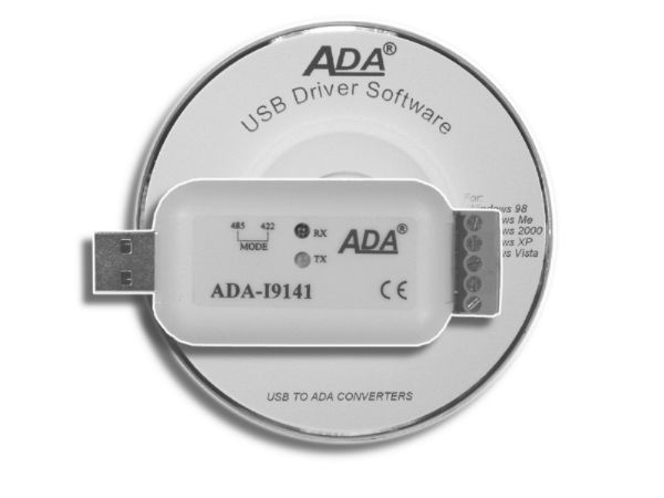 1.36. ADA-I9141 - Konwerter USB na RS-485 / RS-422. 1.36.1. OGÓLNA CHARAKTERYSTYKA I PRZEZNACZENIE ADA-I9141 jest urządzeniem służącym do zamiany standardu USB na RS-485/422 bez ingerencji w format przesyłanych danych.