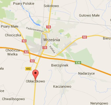 Na terenie Obłaczkowa są dwie drogi gminne, w tym jedna łączy tę miejscowość z Kaczanowem 1. Ryc. 1. Obłaczkowo na mapie województwa wielkopolskiego oraz Gminy Września Źródło: http://pl.wikipedia.