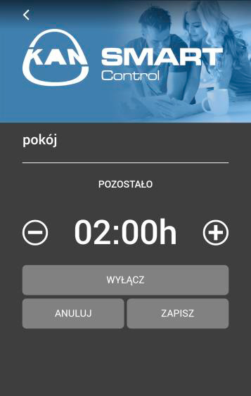 Obecność czasy grzania z programu weekend wykorzystywane są także w dniach roboczych. Przyjęcie wyłącza spadek temperatury (obniżenie nocne) na ustawioną wartość czasu.