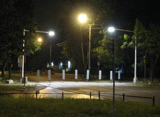 2. Oświetlenie przejścia dla pieszych za pomocą opraw Calypso Zebra łącznie z