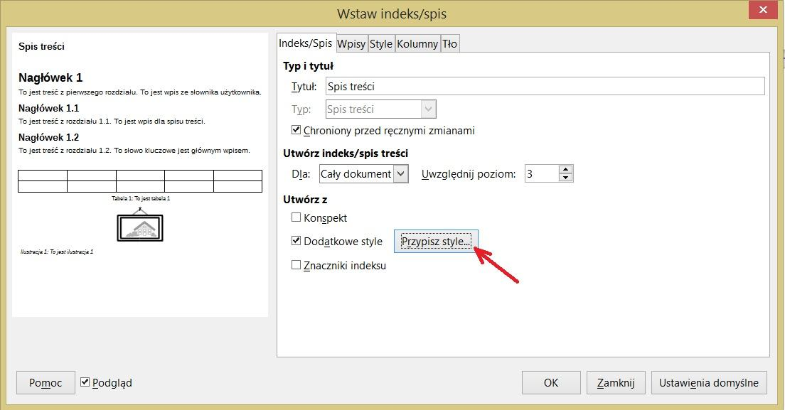 Dlatego też należy go dodać w następujący sposób: 1. Plik rtf należy otworzyć przy pomocy programu Libreoffice Writer (https://pl.libreoffice.org/); 2.