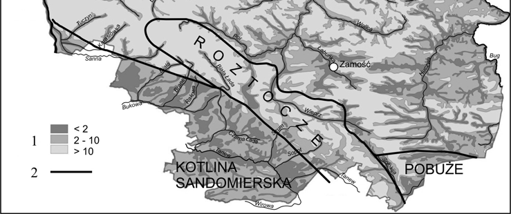 The parts differ in terms of geological structure, relief features and soil cover, as well as