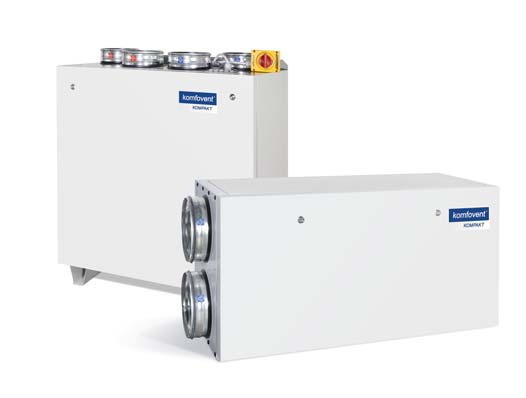 KOMPKT REU 900 Grubość ścianek 45 mm Masa V/H 90/78 kg Strumień powietrza 900 m 3 /h Napięcie znamionowe 3~ 400 V Maksymalny prąd obciążenia E/ 9,3/10,3 Kolor malowania RL 7035 utomatyka KOMFOVENT 3