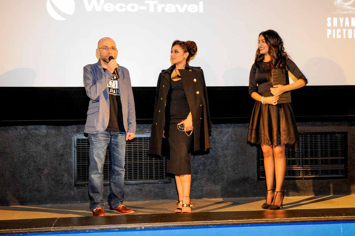 Rani faced a knowledgeable crowd after the premiere of Mardaani, produced by Yashraj Films,on January 28. The film was screened at the prestigious Muranow theatre.