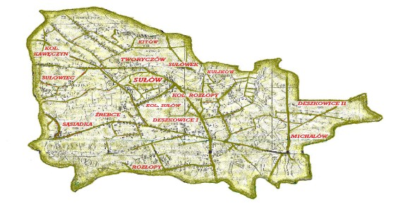 z miastem i Gminą Szczebrzeszyn oraz powiatem krasnostawskim i biłgorajskim. Powierzchnia całej gminy wynosi 9348 ha.