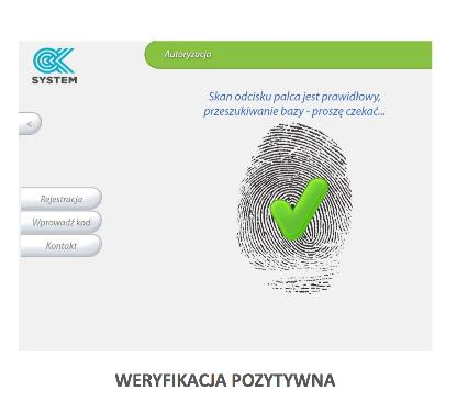 WERYFIKACJA WEJŚCIA: CZYTNIK KAŻDORAZOWO W OBIEKCIE BEZPOŚREDNIO PRZED SKORZYSTANIEM Z USŁUGI OD STRONY UŻYTKOWNIKA OD STRONY RECEPCJI Użytkownik przykłada palec do skanera i