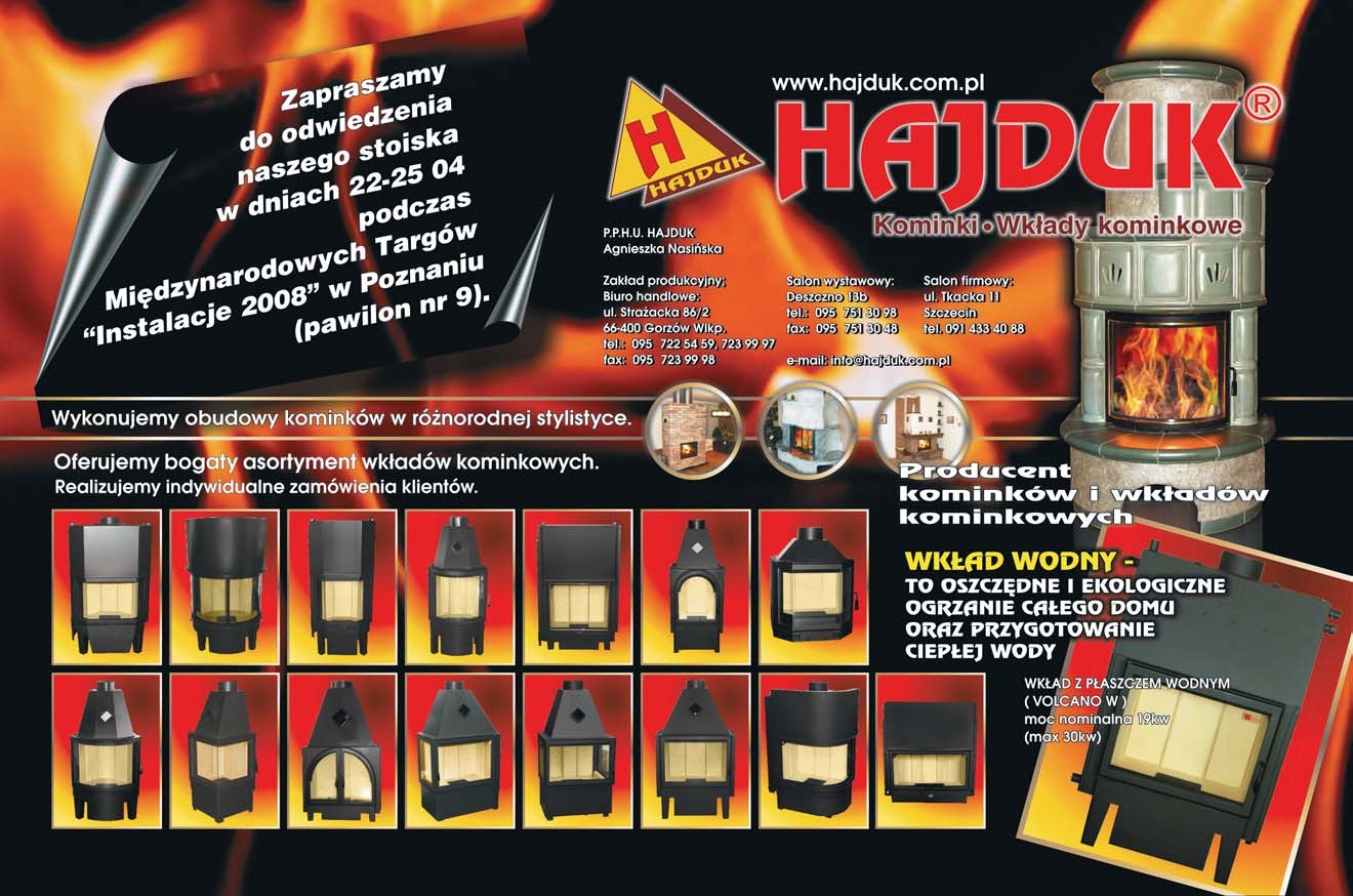 Kominki Monta rur do aparatu nawiewnego Moc nominalna Wi kszo oferowanych kominków ma moc nominaln w przedziale od 12 do 18 kw, co powinno wystarczy do ogrzania domu o powierzchni do 300 m 2, zak