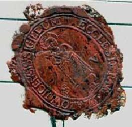 Herb, pieczęć i weksylia Gminy Wiązownica. Na szczególną uwagę zasługuje XIX-wieczna pieczęć rzymskokatolickiej parafii w Wiązownicy.