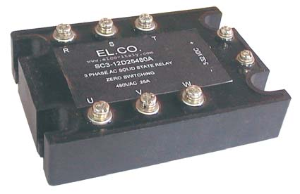 PRZEKAŹNIKI PÓŁPRZEWODNIKOWE TRÓJFAZOWE 3 PHASE SOLID STATE RELAYS Załączanie w zerze lub natychmiastowo Zero crossing switching - random switching znamionowy 3X10A,16A,25A,40A,60A,75A i 90A Rated