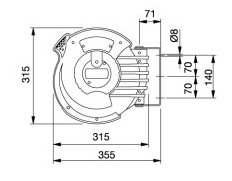 1/4" F 1/4" M 20526400DM 10 8 15 3/8" F 3/8" M Zwijacze seria