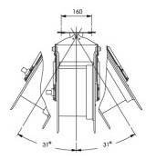 Zwijacze seria 213 węża przewodu Gwint wewnętrzny Gwint zewnętrzny 21360900 13-1/2" 24+1 20 G 1/2 G 1/2 21360910