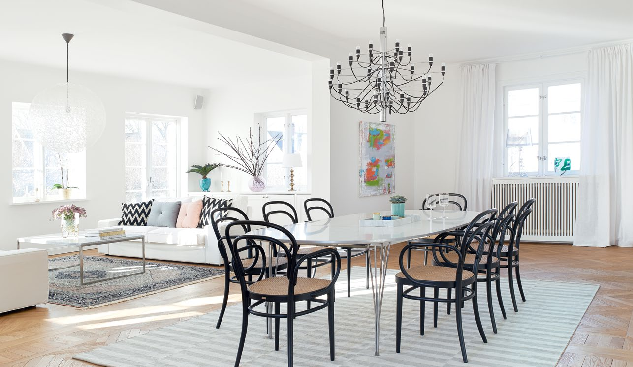 kolekcja off white Mniej znaczy więcej Biel sprawdza się idealnie w dużych, dostojnych wnętrzach,