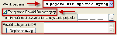 Rodzaj badania Za pomocą zaznaczamy odpowiedni rodzaj badania (Ekran 33).