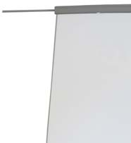 kolorze białym; rozmiar tablicy 68 x 105 cm; regulowana wysokość nóżek; maksymalna wysokość 180 cm; stabilna metalowa konstrukcja; regulowany rozstaw haków z eleganckim plastikowym dociskiem do