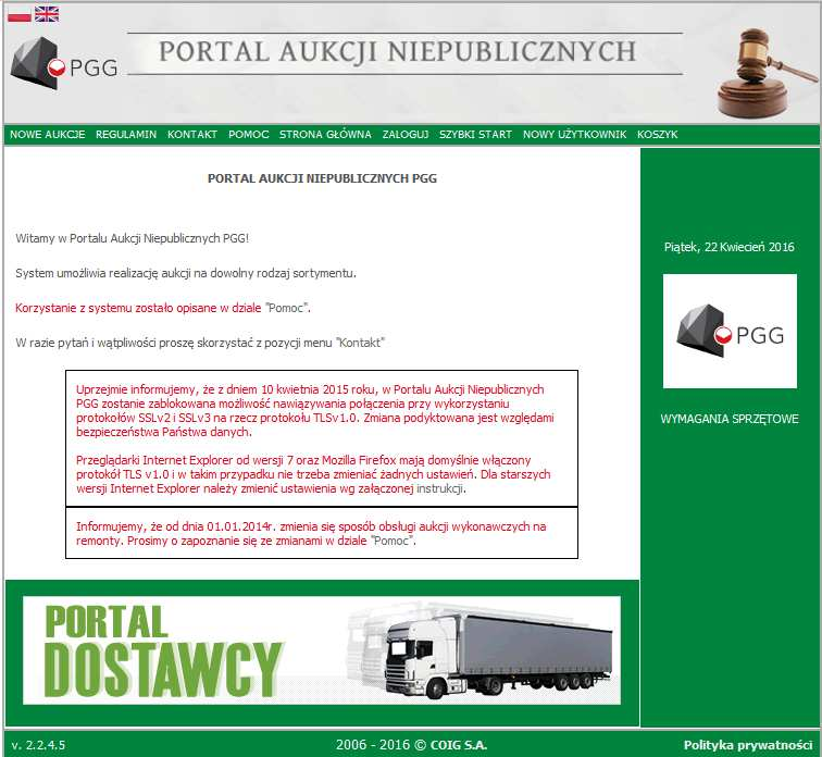 Opis postępowania dla uczestników aukcji zwykłych Aby przystąpić do aukcji elektronicznej, należy wejść na