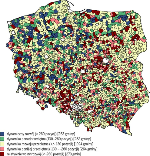 Wysoka dynamika w porównaniu do pozostałych dziesięciu składowych poziomu rozwoju społeczno-gospodarczego wskazuje na pogłębianie się zróżnicowań demograficznych.