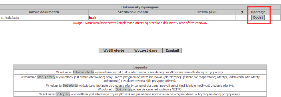 Należy dołączyć plik zapisany na komputerze i kliknąć przycisk Prześlij