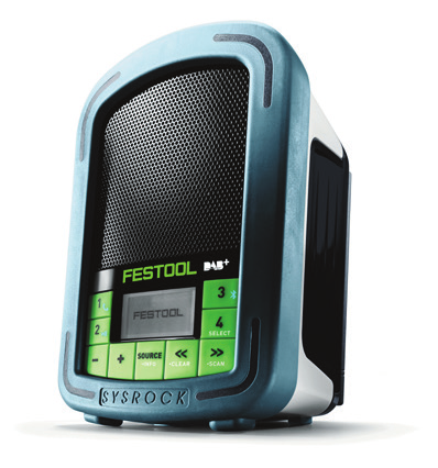 Festool SYSROCK: teraz też jako radio cyfrowe Szczegóły produktu Teraz też w wersji