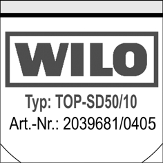 Przyłącze kołnierzowe PN 6 lub PN 16 przy DN 80, 100 Wysokość podnoszenia w m EM = silnik jednofazowy 1 ~230 V DM = silnik trójfazowy 3~400 V (opcjonalnie:
