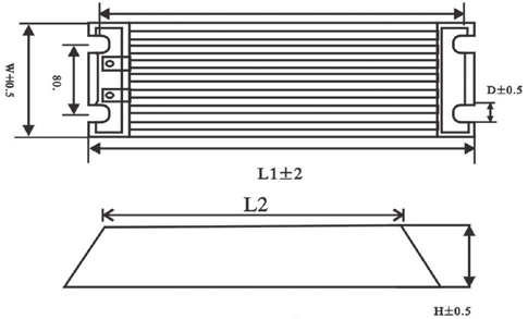REZYSTORY DRUTOWE Z RADIATOREM - REZYSTORY HAMUJĄCE (SERIA MC) HIGH-POWER METAL-CALD WIREWOUND RESISTORS (MC SERIES) MV-1 / e