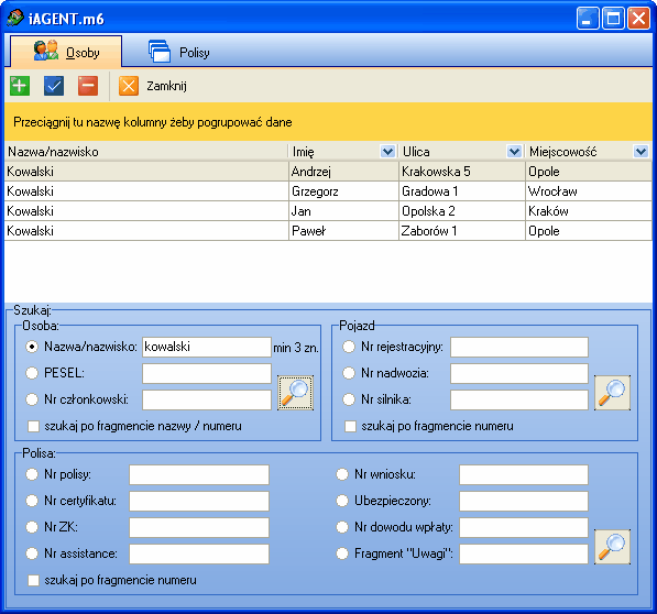 93 AGENT.m6 plik pomocy Instalacja programu w wersji NET do pracy w Internecie Po instalacji wymaganych programów i ich odpowiedniej konfiguracji wygląd uruchomionego i AGENTa.m6 przedstawia rys.