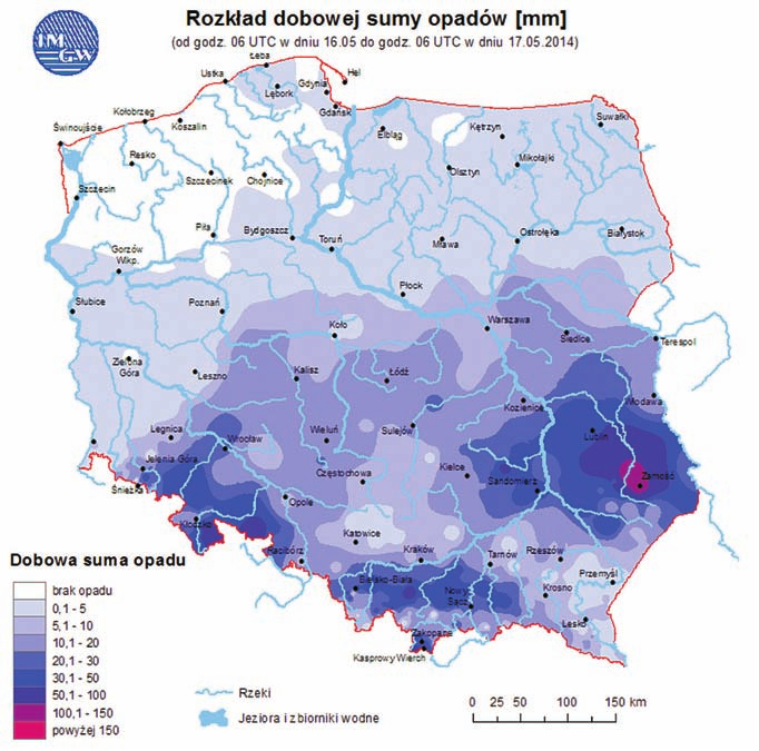 ChARAKTERYSTYKA WEZBRANIA OPADOWEGO W ZLEWNI GóRNEGO WIEPRZA... 49 Ryc. 2.