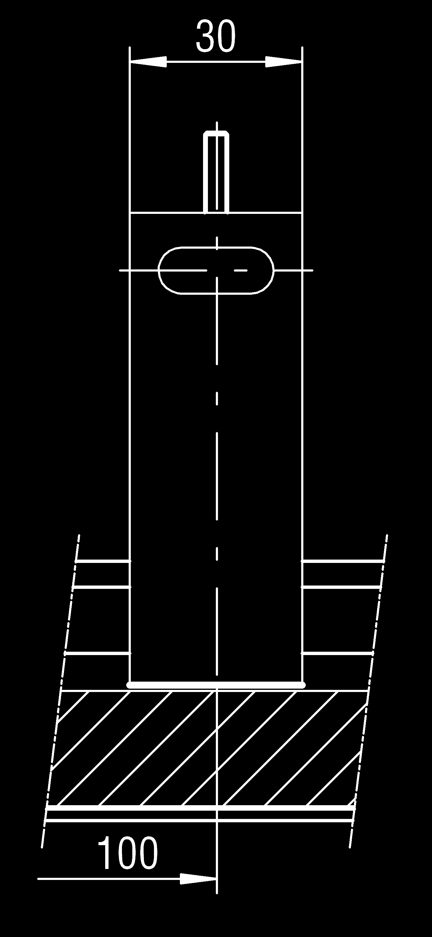 mocującymi ø 8,3 dla nastawy przepustnicy szczelinowej DSC 402-404 (2 do 4 -szczelinowy) z 4