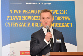 W wystąpieniu otwierających konferencję, Karol Krzywicki, Dyrektor Departamentu Rynku Pocztowego w Urzędzie Komunikacji Elektronicznej,