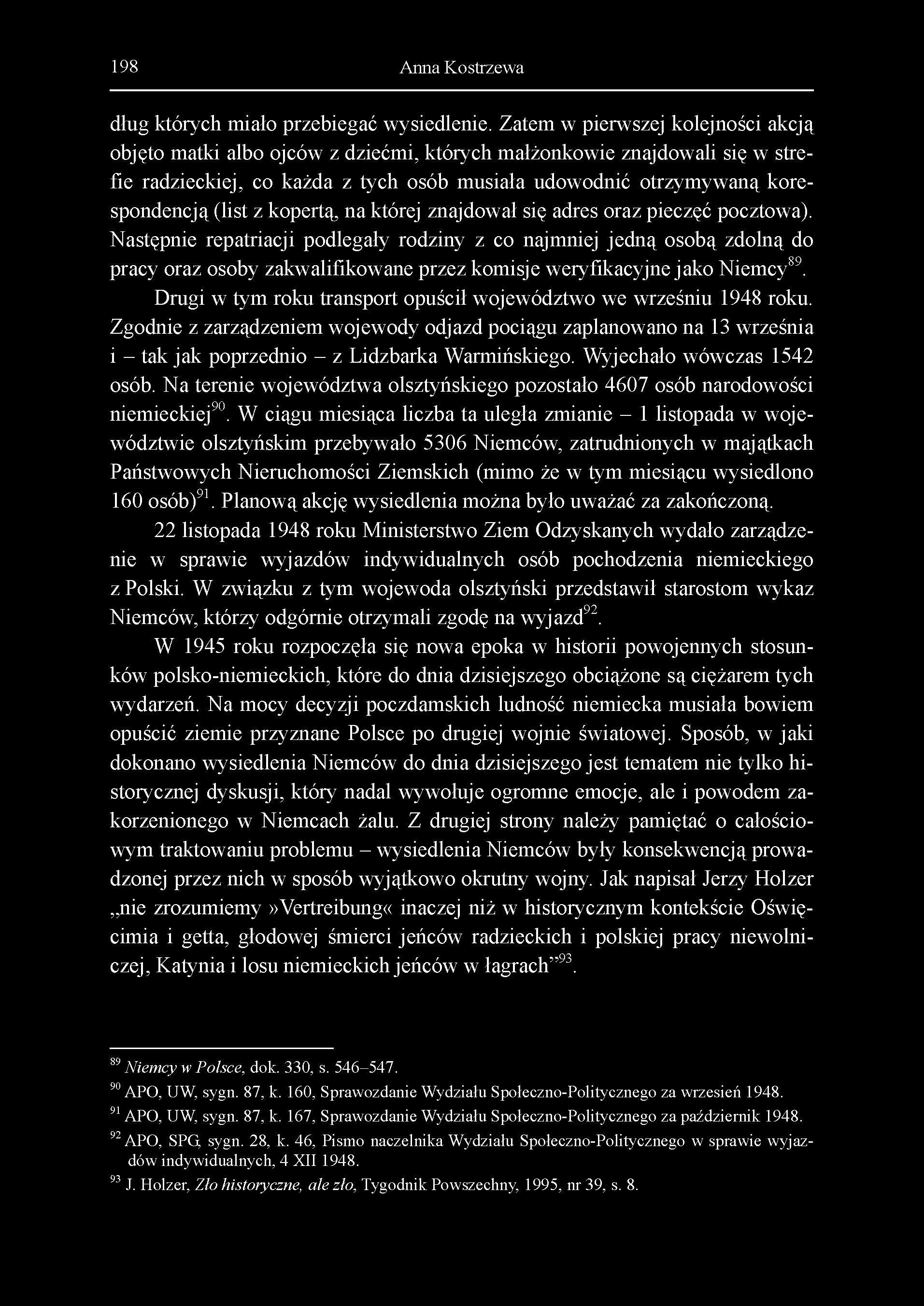 z kopertą, na której znajdował się adres oraz pieczęć pocztowa).