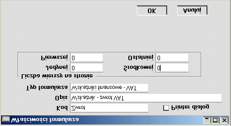 W polu typ dokumentu używając opcji Wklej Specjalnie należy wprowadzić odpowiedni typ dokumentu - w tym przypadku raport VAT.